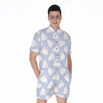 Mini Rabbit Pattern Print Men's Rompers