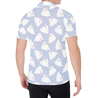 Mini Rabbit Pattern Print Men's Shirt