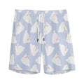 Mini Rabbit Pattern Print Men's Athletic Shorts