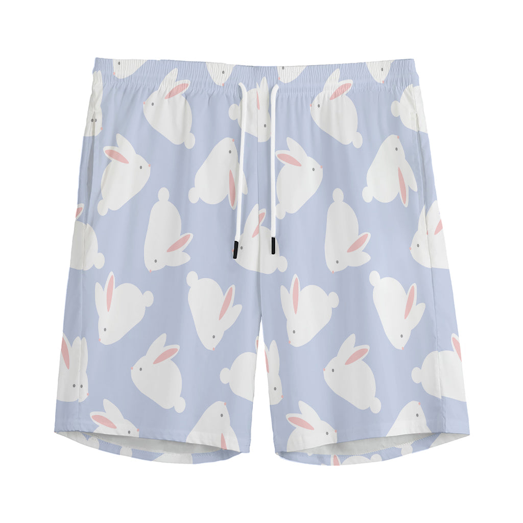 Mini Rabbit Pattern Print Men's Sports Shorts