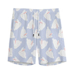 Mini Rabbit Pattern Print Men's Sports Shorts