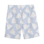 Mini Rabbit Pattern Print Men's Sports Shorts