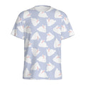 Mini Rabbit Pattern Print Men's Athletic T-Shirt