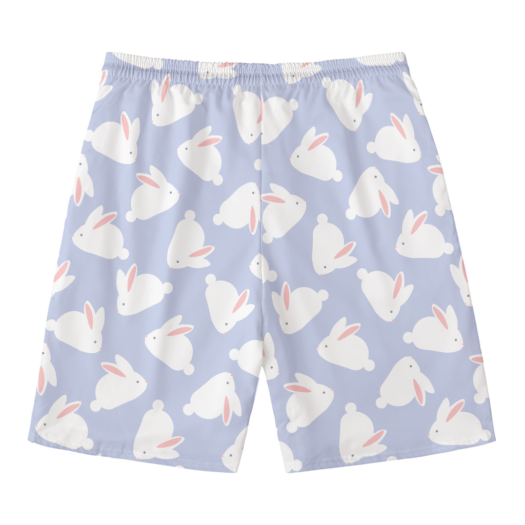 Mini Rabbit Pattern Print Men's Swim Trunks