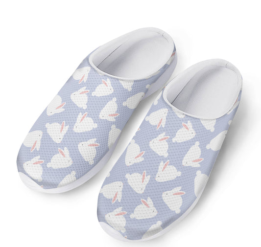 Mini Rabbit Pattern Print Mesh Casual Shoes