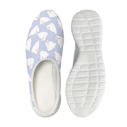 Mini Rabbit Pattern Print Mesh Casual Shoes