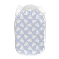 Mini Rabbit Pattern Print Mesh Laundry Hamper