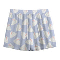 Mini Rabbit Pattern Print Mesh Shorts