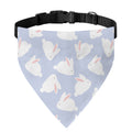Mini Rabbit Pattern Print Over The Collar Dog Bandana