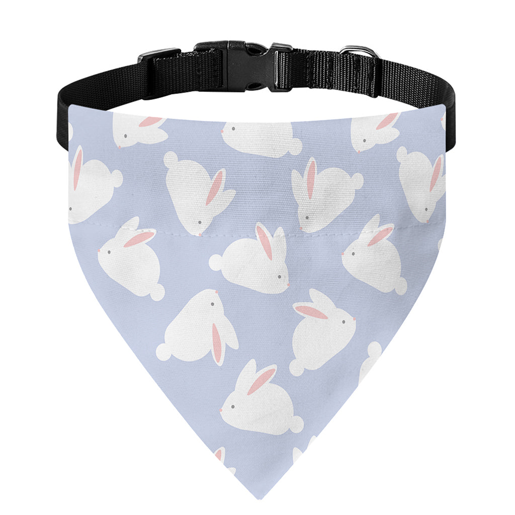 Mini Rabbit Pattern Print Over The Collar Dog Bandana