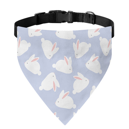 Mini Rabbit Pattern Print Over The Collar Dog Bandana