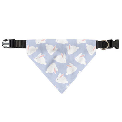 Mini Rabbit Pattern Print Over The Collar Dog Bandana