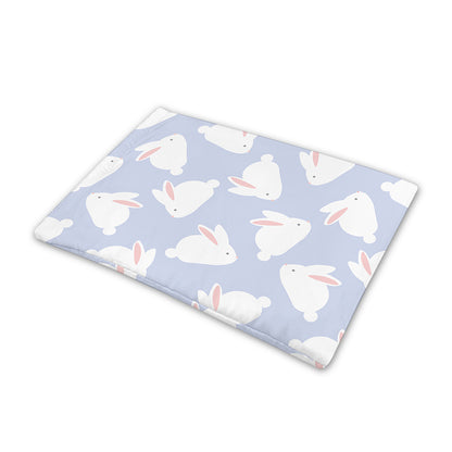 Mini Rabbit Pattern Print Pet Cooling Mat Cover