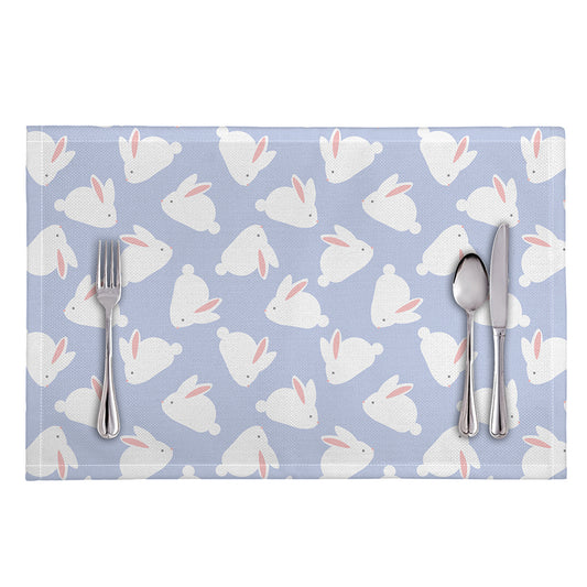 Mini Rabbit Pattern Print Placemat