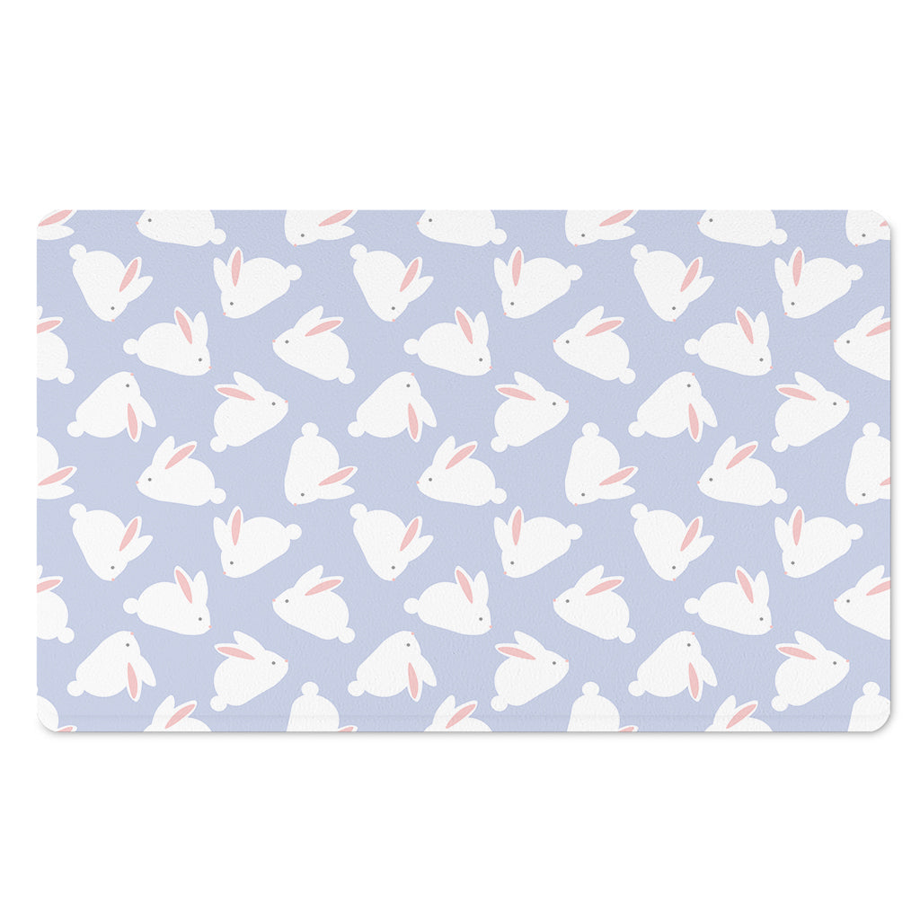 Mini Rabbit Pattern Print Polyester Doormat