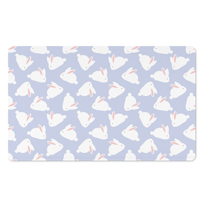 Mini Rabbit Pattern Print Polyester Doormat