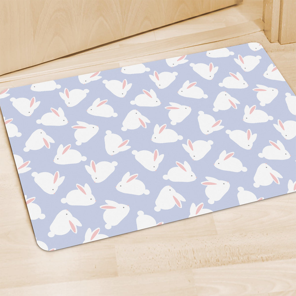 Mini Rabbit Pattern Print Polyester Doormat