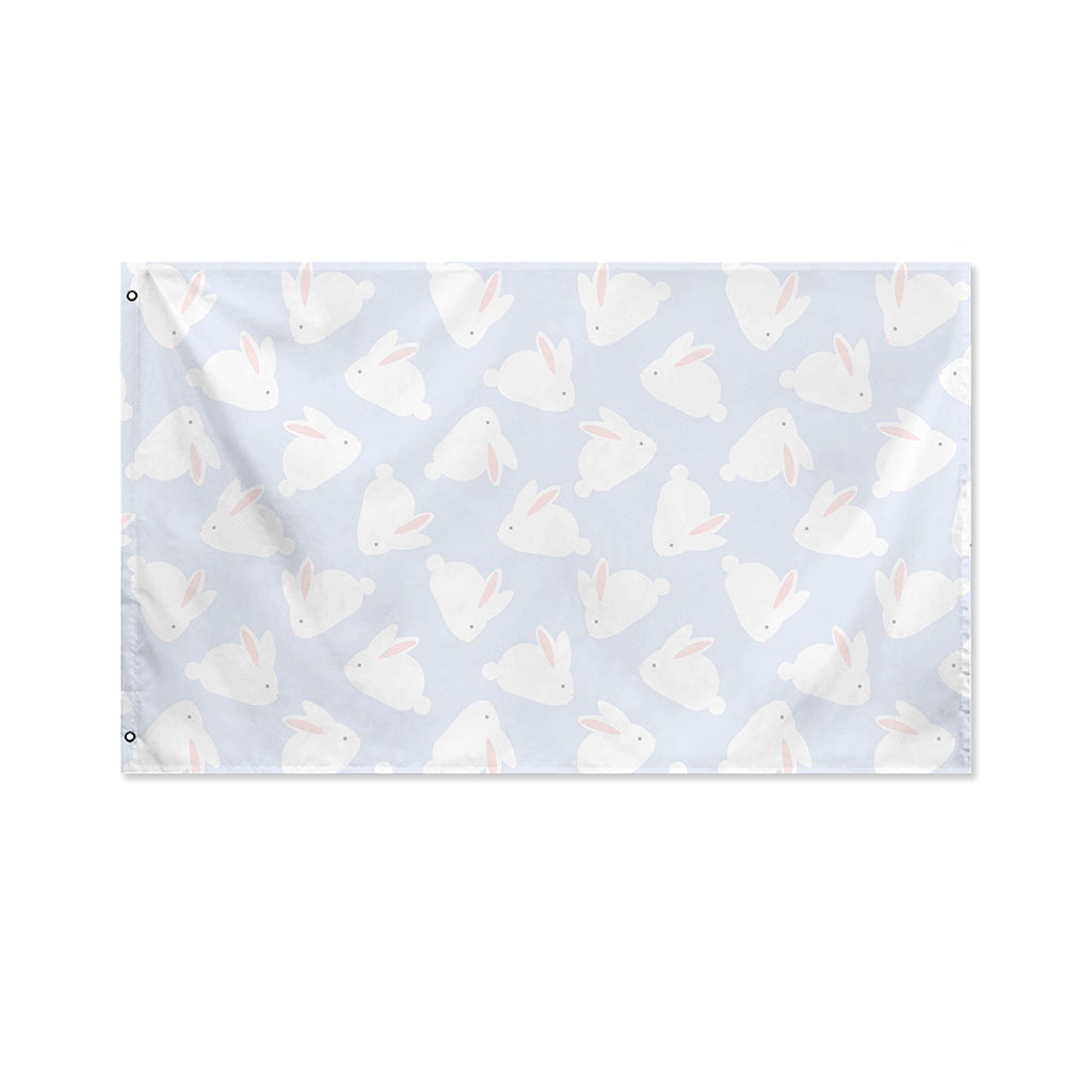 Mini Rabbit Pattern Print Polyester Flag