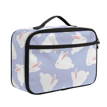 Mini Rabbit Pattern Print Portable Lunch Bag