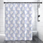 Mini Rabbit Pattern Print Premium Shower Curtain