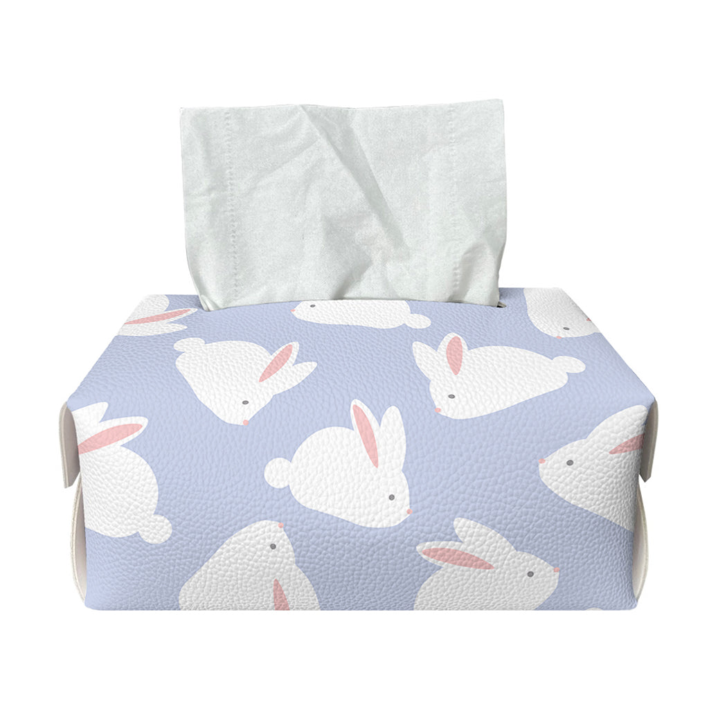 Mini Rabbit Pattern Print Rectangle Tissue Box Cover