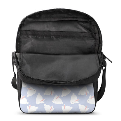 Mini Rabbit Pattern Print Rectangular Crossbody Bag