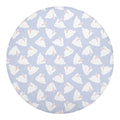 Mini Rabbit Pattern Print Round Blanket