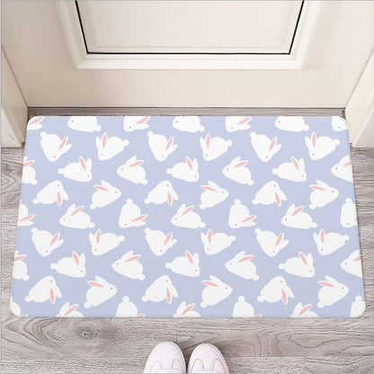 Mini Rabbit Pattern Print Rubber Doormat