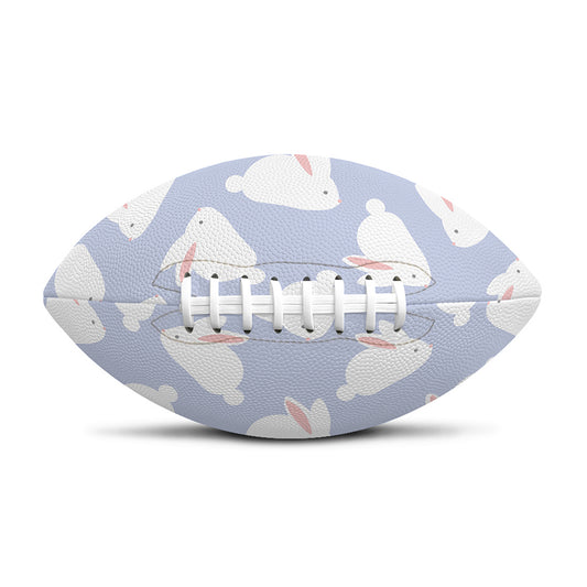Mini Rabbit Pattern Print Rugby Ball