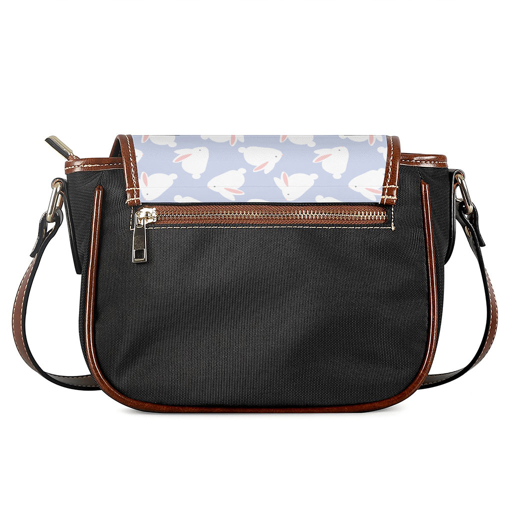 Mini Rabbit Pattern Print Saddle Bag