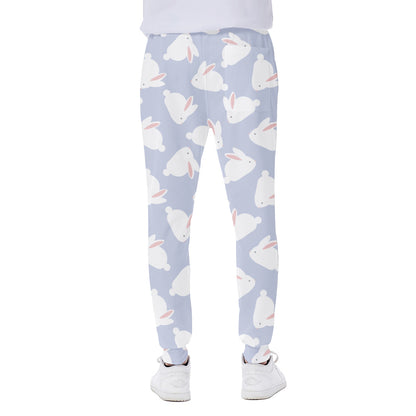 Mini Rabbit Pattern Print Scuba Joggers