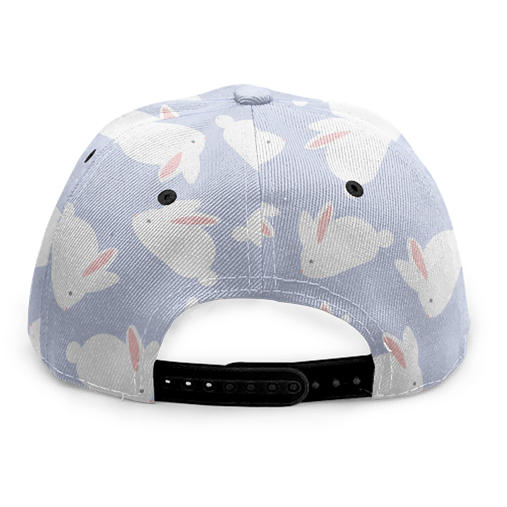 Mini Rabbit Pattern Print Snapback Cap