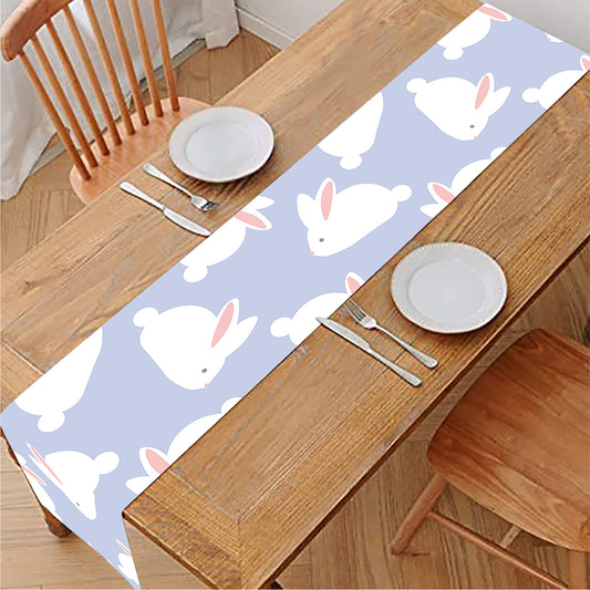 Mini Rabbit Pattern Print Table Runner