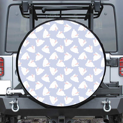 Mini Rabbit Pattern Print Tire Cover