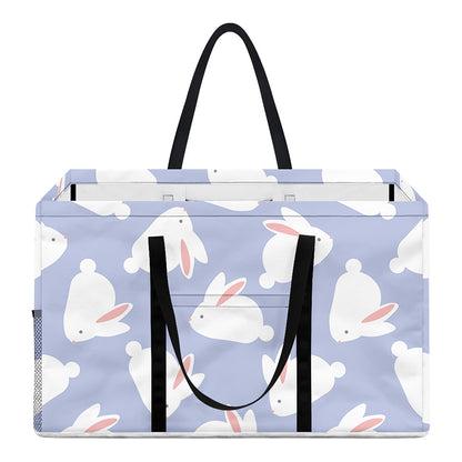 Mini Rabbit Pattern Print Utility Tote Bag