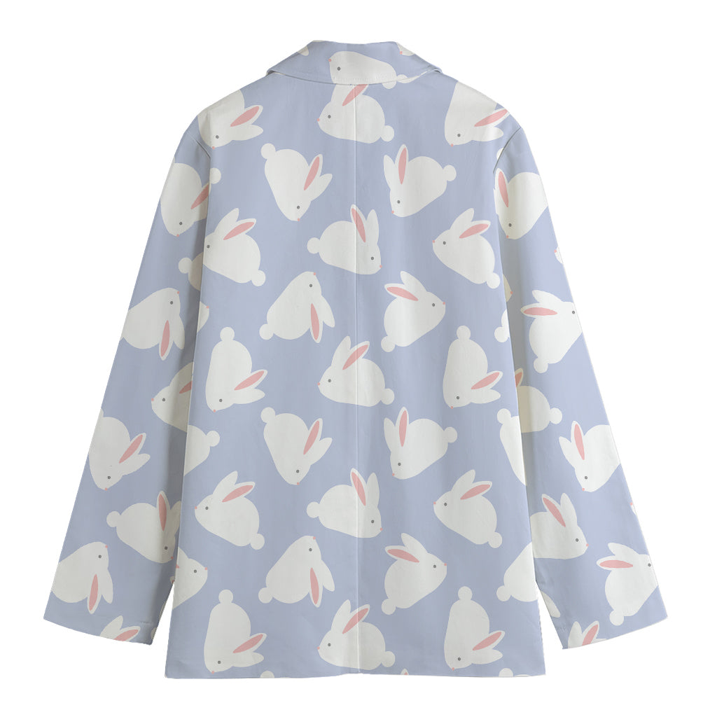 Mini Rabbit Pattern Print Women's Blazer