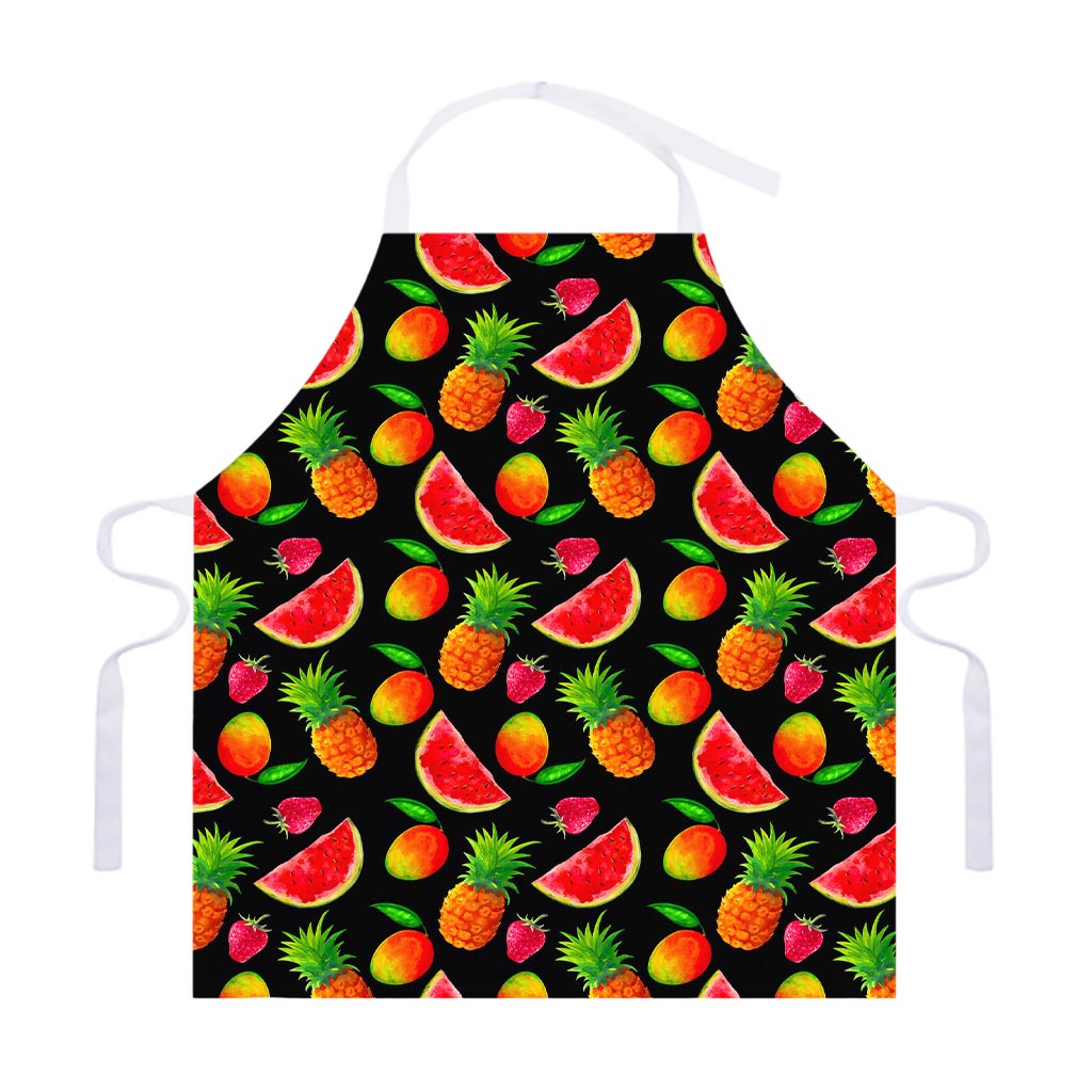 Mix Fruit Pineapple Pattern Print Adjustable Apron
