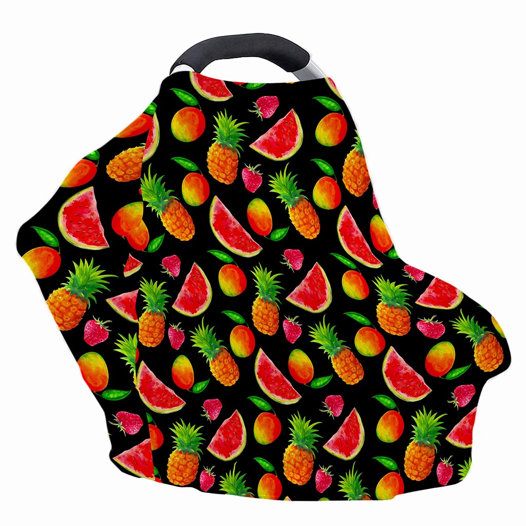 Mix Fruit Pineapple Pattern Print Baby Seat Cover