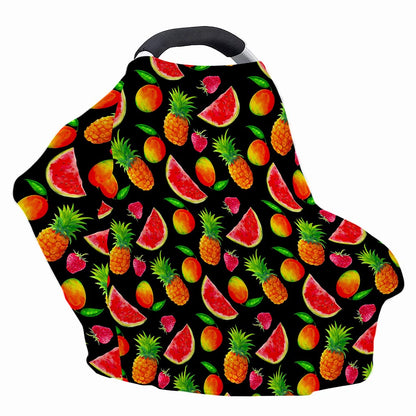 Mix Fruit Pineapple Pattern Print Baby Seat Cover