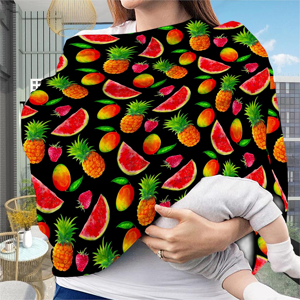 Mix Fruit Pineapple Pattern Print Baby Seat Cover