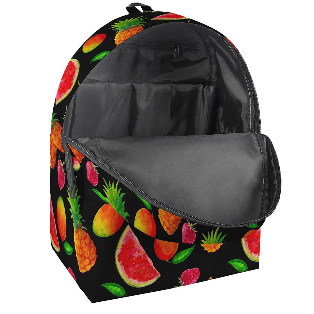 Mix Fruit Pineapple Pattern Print Backpack