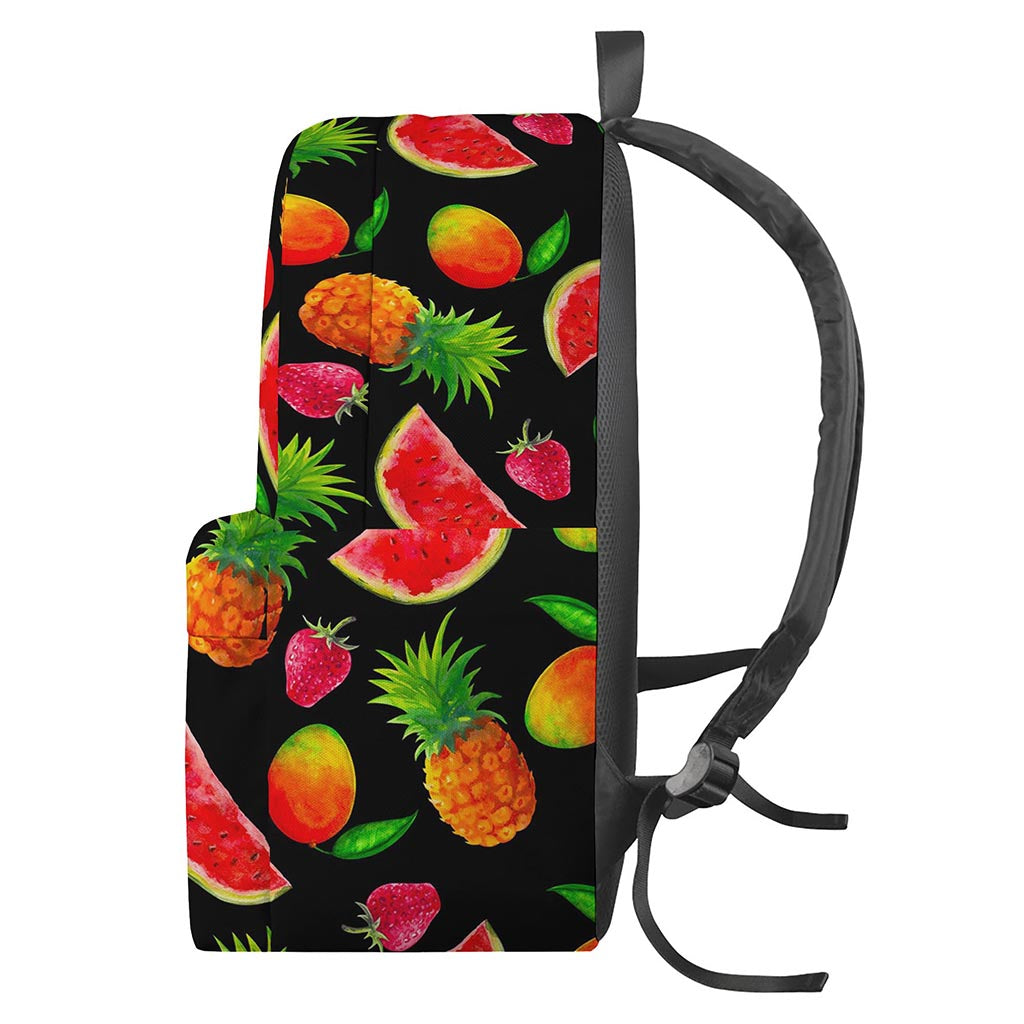 Mix Fruit Pineapple Pattern Print Backpack