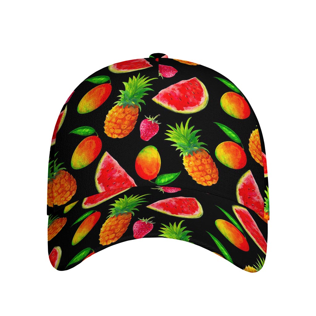 Mix Fruit Pineapple Pattern Print Baseball Cap