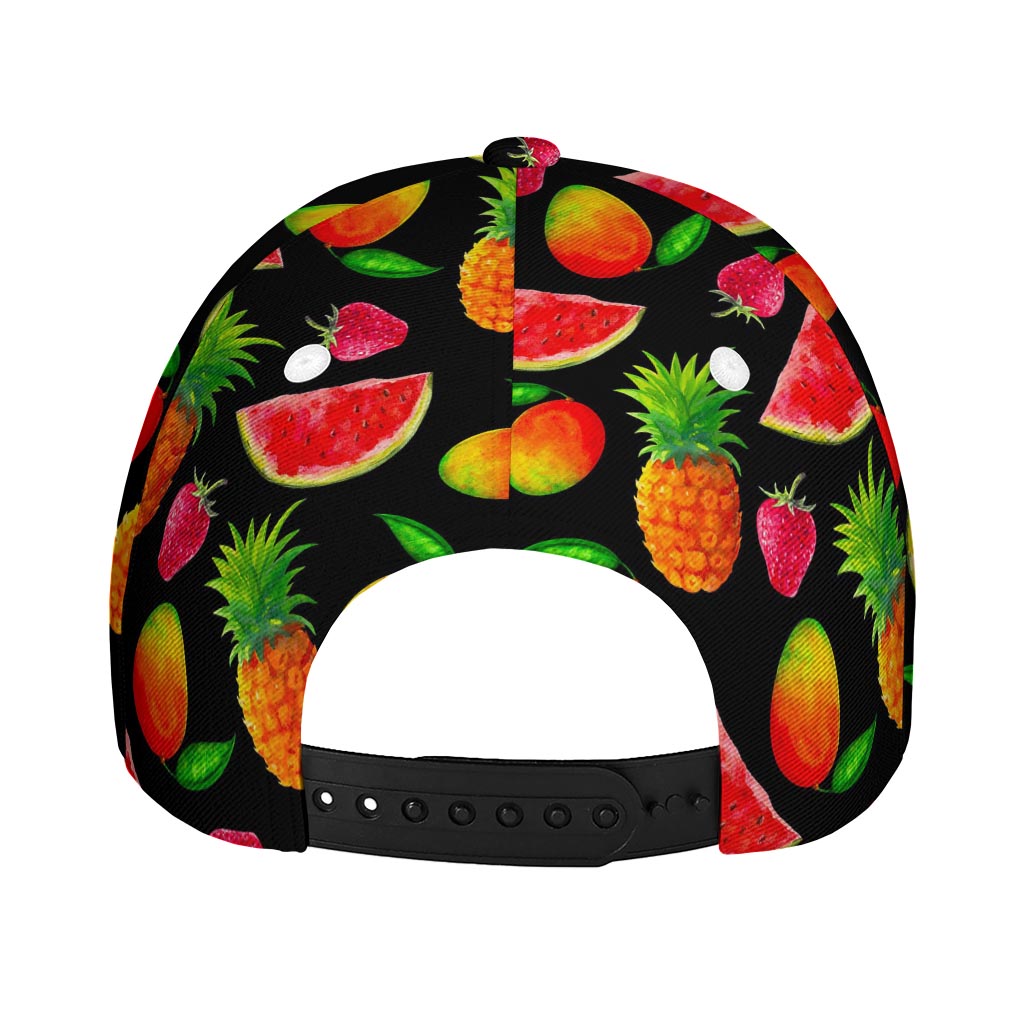 Mix Fruit Pineapple Pattern Print Baseball Cap