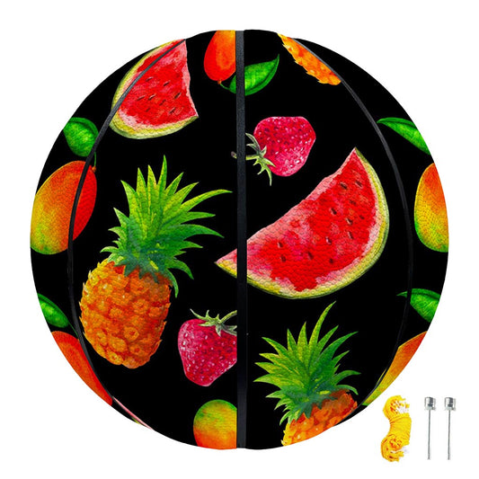Mix Fruit Pineapple Pattern Print Basketball