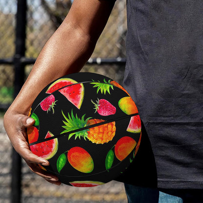 Mix Fruit Pineapple Pattern Print Basketball