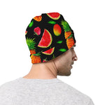 Mix Fruit Pineapple Pattern Print Beanie