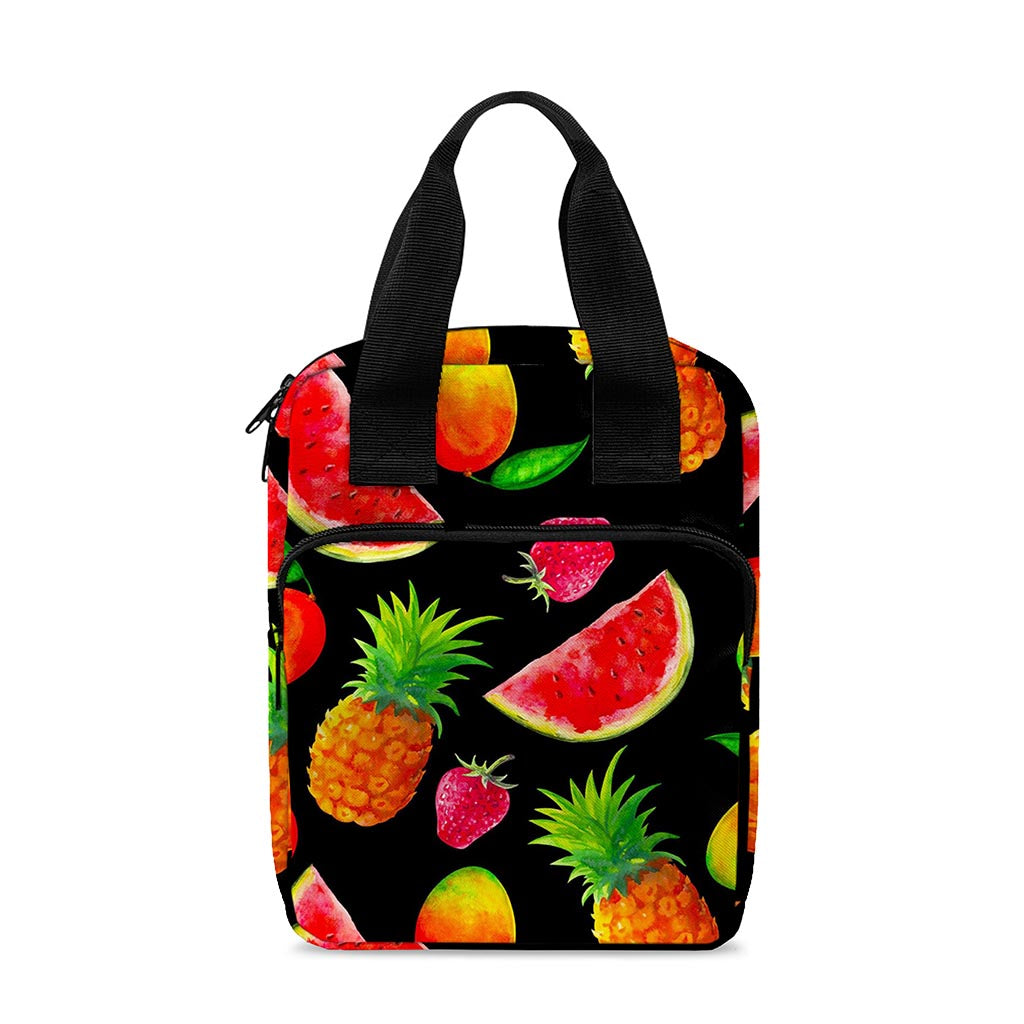 Mix Fruit Pineapple Pattern Print Bible Tote Bag