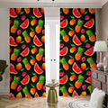 Mix Fruit Pineapple Pattern Print Dimout Pencil Pleat Curtains