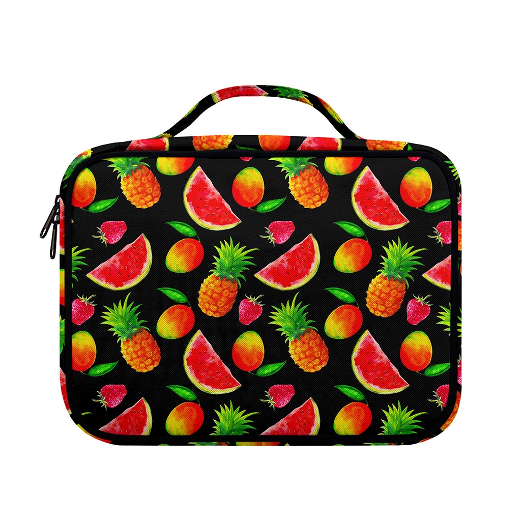 Mix Fruit Pineapple Pattern Print Briefcase Bible Bag